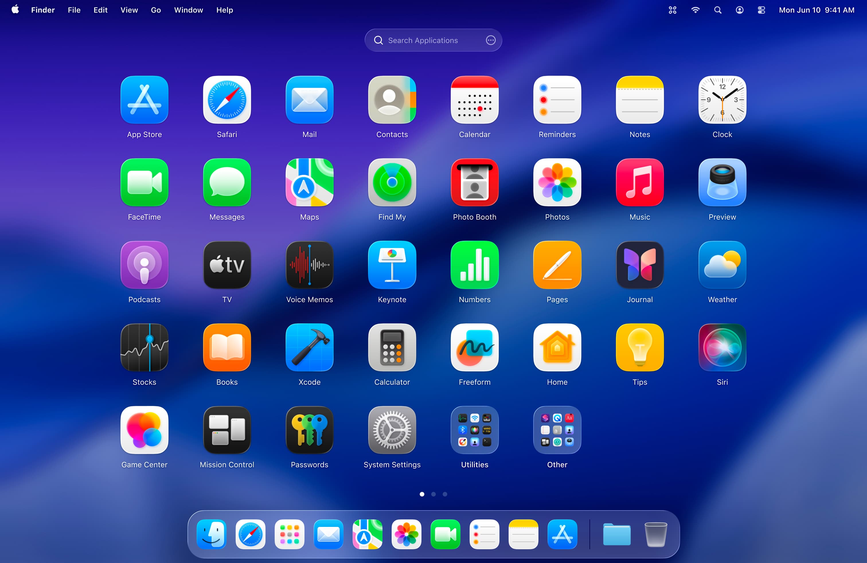 Screenshot of LaunchOS