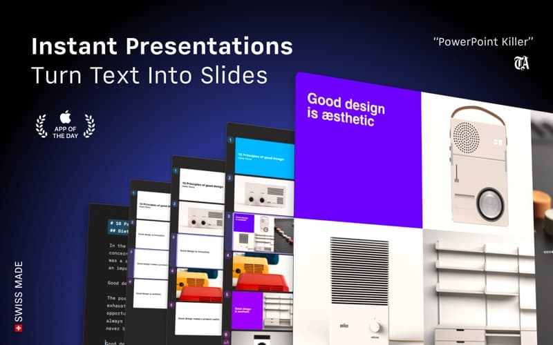 Screenshot of iA Presenter