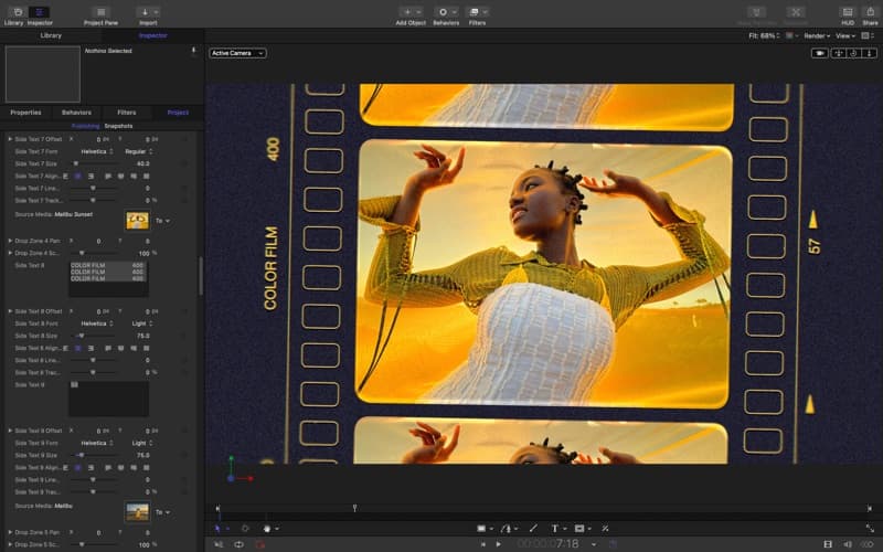 Screenshot of Motion