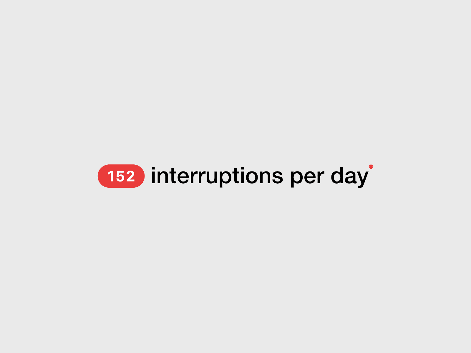 152 Interruptions Per Day