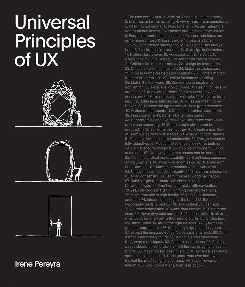 Book cover Universal Principles of UX